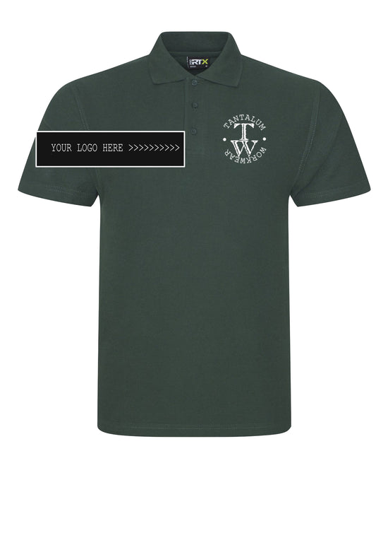 Bundle 1: 5 x Polo shirts with printed logo (RX101)