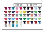 Bundle 8:  10 x T-Shirts with printed logo (GD001)